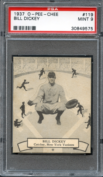 1937 O-Pee-Chee Bill Dickey Rookie Card