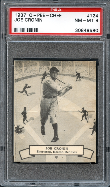 1937 O-Pee-Chee Joe Cronin Rookie Card