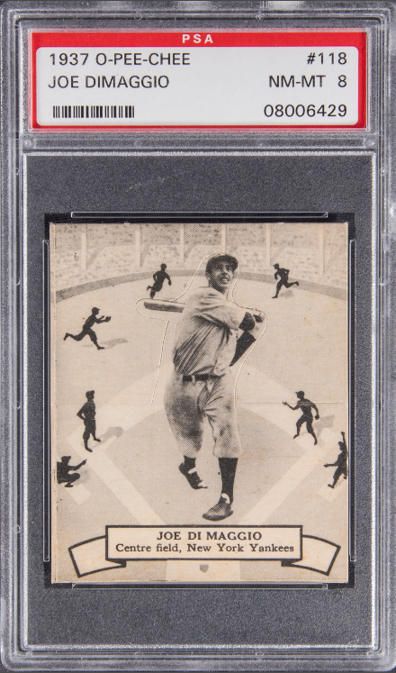 1937 O-Pee-Chee Joe DiMaggio Rookie Card