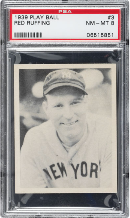 1939 Play Ball Red Ruffing Rookie Card