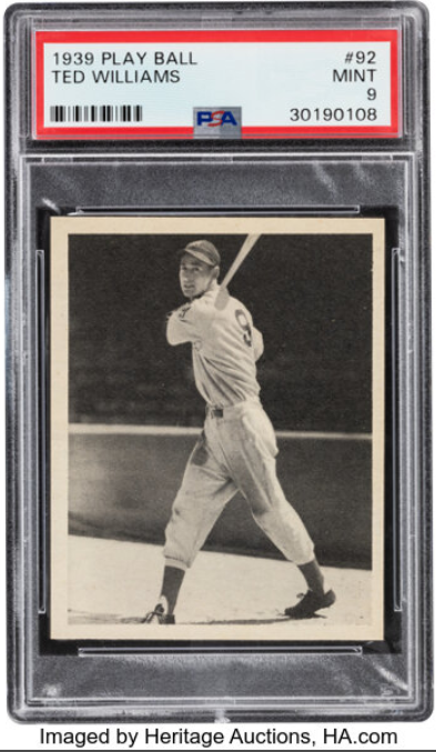 Most Valuable Ted Williams Baseball Cards