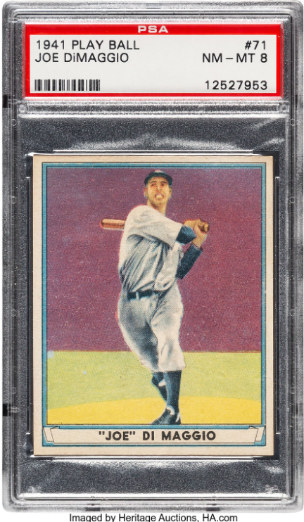 1941 Play Ball Joe DiMaggio Rookie Card