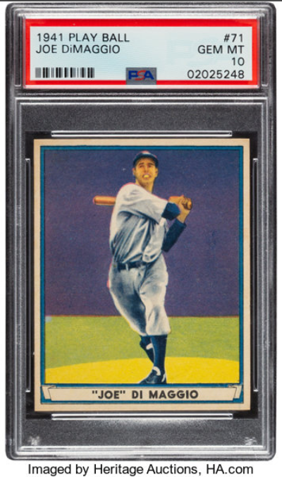 Most Valuable Joe DiMaggio Baseball Cards