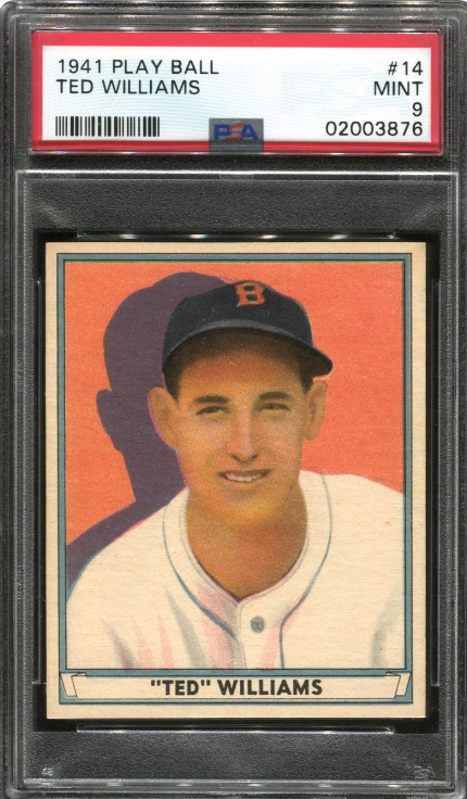 1941 Play Ball Ted Williams Rookie Card