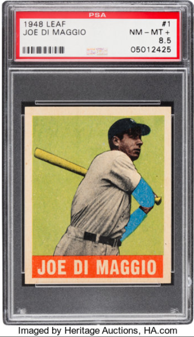 1948 Leaf Joe DiMaggio Rookie Card