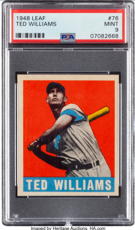 1948 Leaf Ted Williams Rookie Card