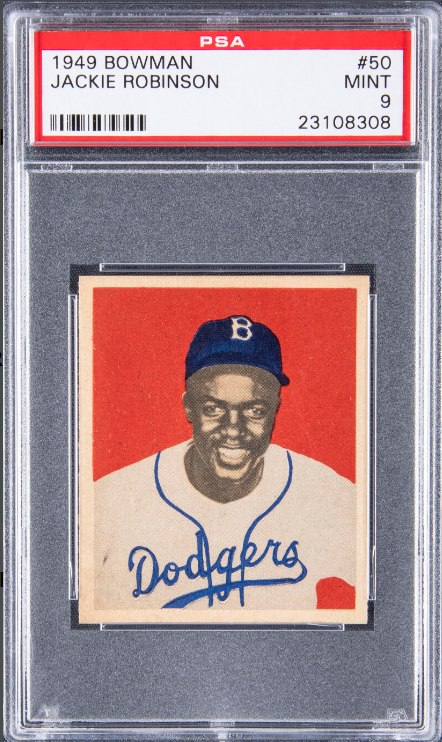 1949 Bowman Jackie Robinson Rookie Card