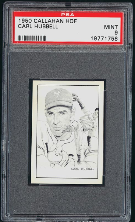 1950 Callahan HOF Carl Hubbell Rookie Card