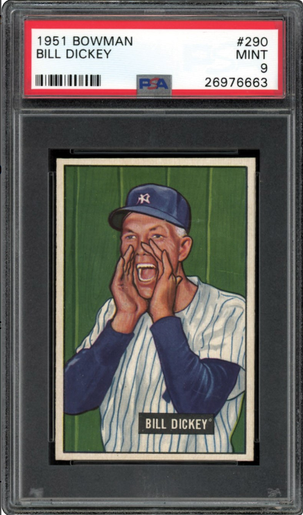 1951 Bowman Bill Dickey Rookie Card