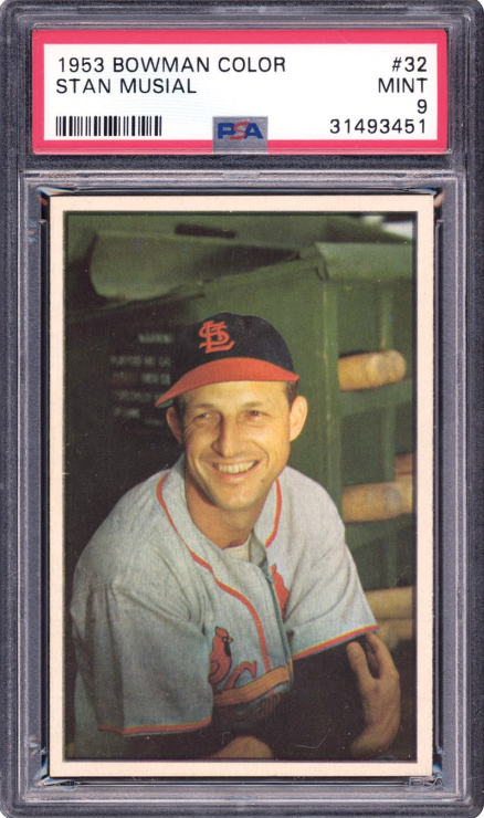 1953 Bowman Color Stan Musial Rookie Card