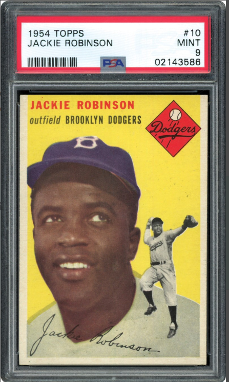 1954 Topps Jackie Robinson Rookie Card