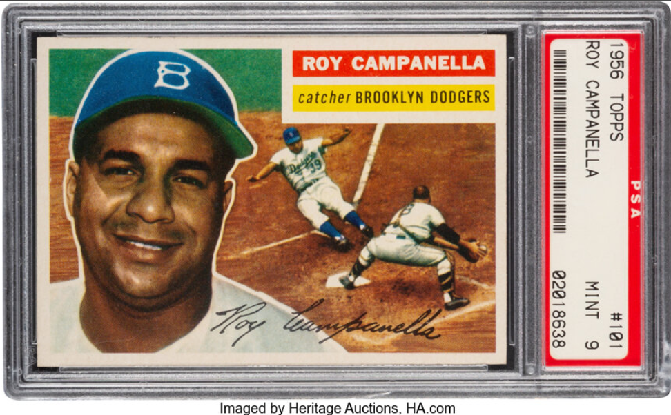 1956 Topps Roy Campanella (Gray Back) Rookie Card