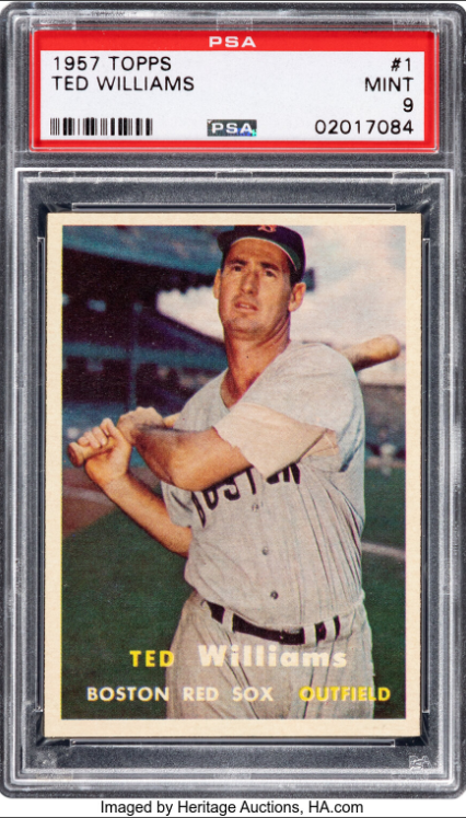 1957 Topps Ted Williams Rookie Card