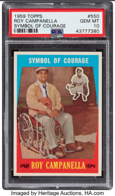 1959 Topps Roy Campanella Rookie Card