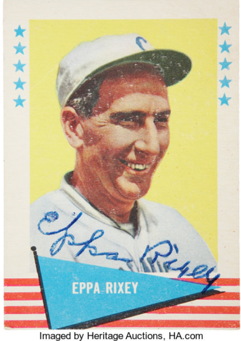 1961 Fleer Eppa Rixey Rookie Card