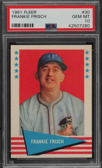 1961 Fleer Frankie Frisch Rookie Card