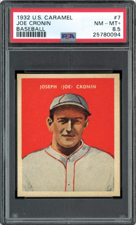 Extraordinary 1932 U.S. Caramel  Joe Cronin Rookie Card