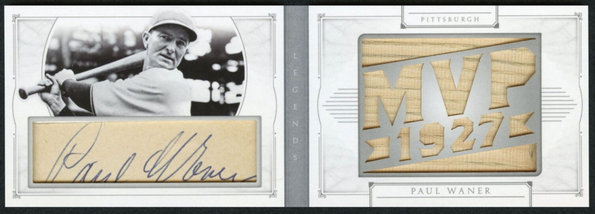 Paul Waner 2015 National Treasures 1/1 Auto NT Legends Booklet SP Legendary Cuts Rookie Card